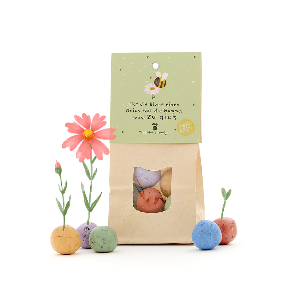 Hat die Blume einen Knick - Bunte Blumenmurmeln
