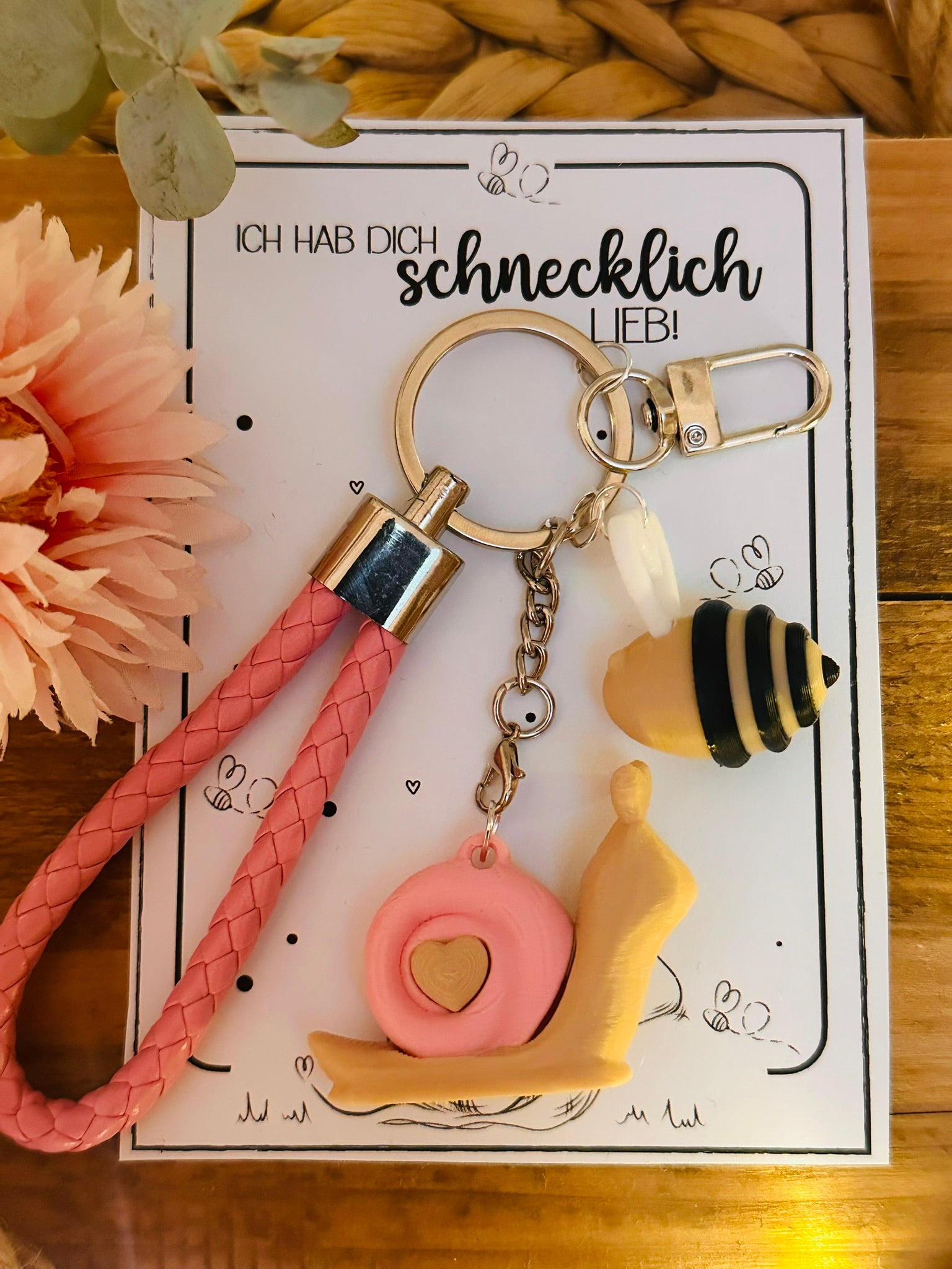 Schlüsselanhänger "schnecklich lieb"
