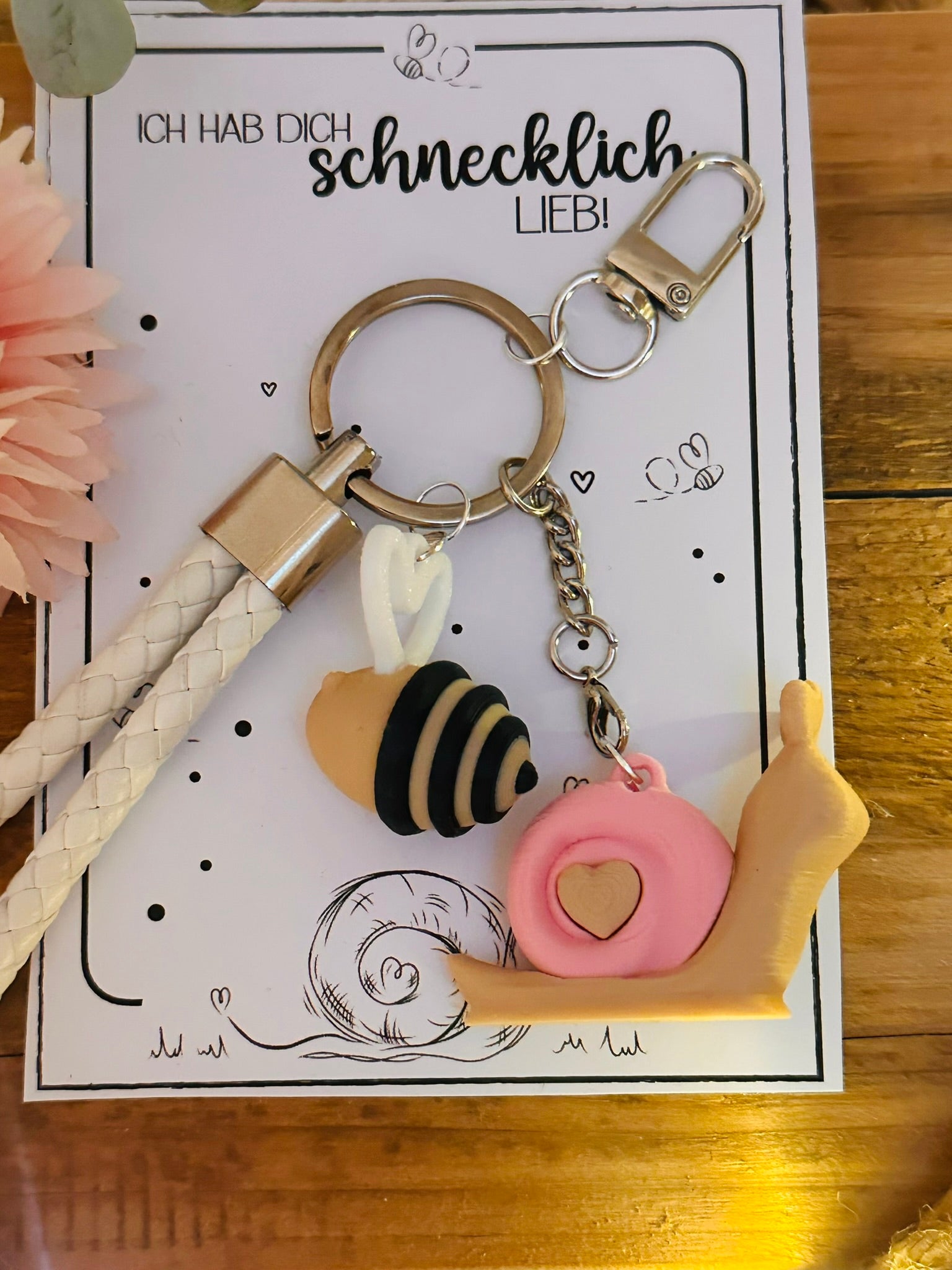 Schlüsselanhänger "schnecklich lieb"