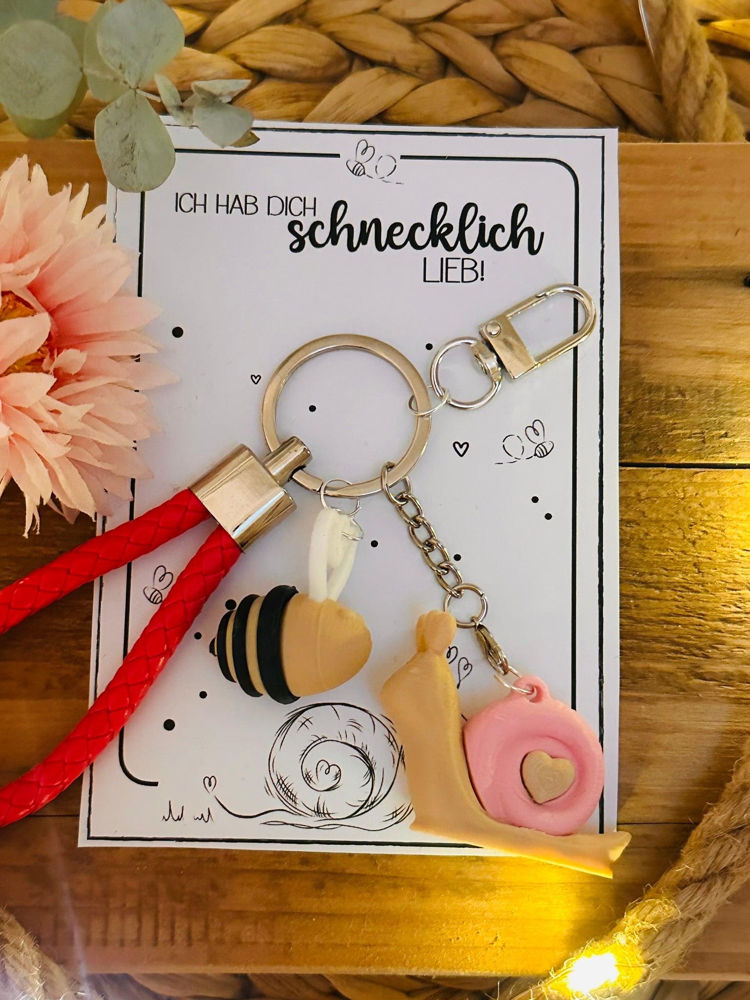 Schlüsselanhänger "schnecklich lieb"