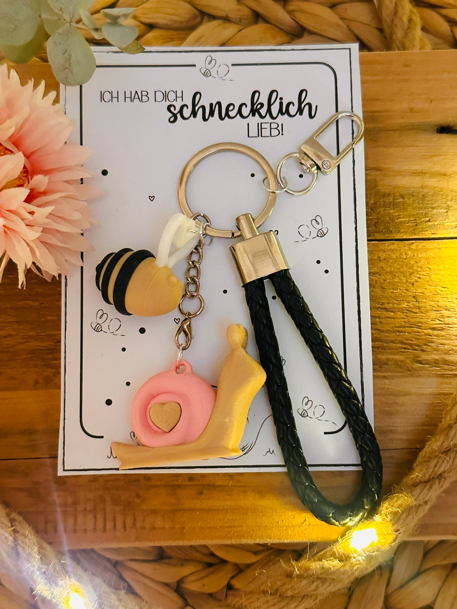 Schlüsselanhänger "schnecklich lieb"