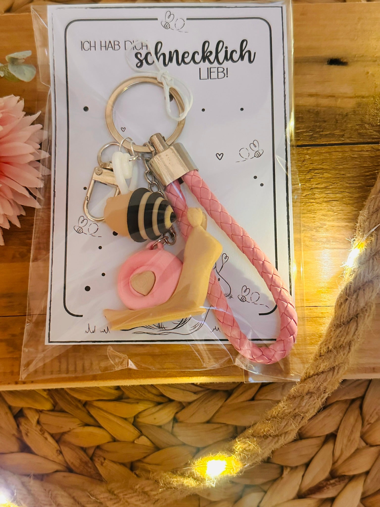 Schlüsselanhänger "schnecklich lieb"
