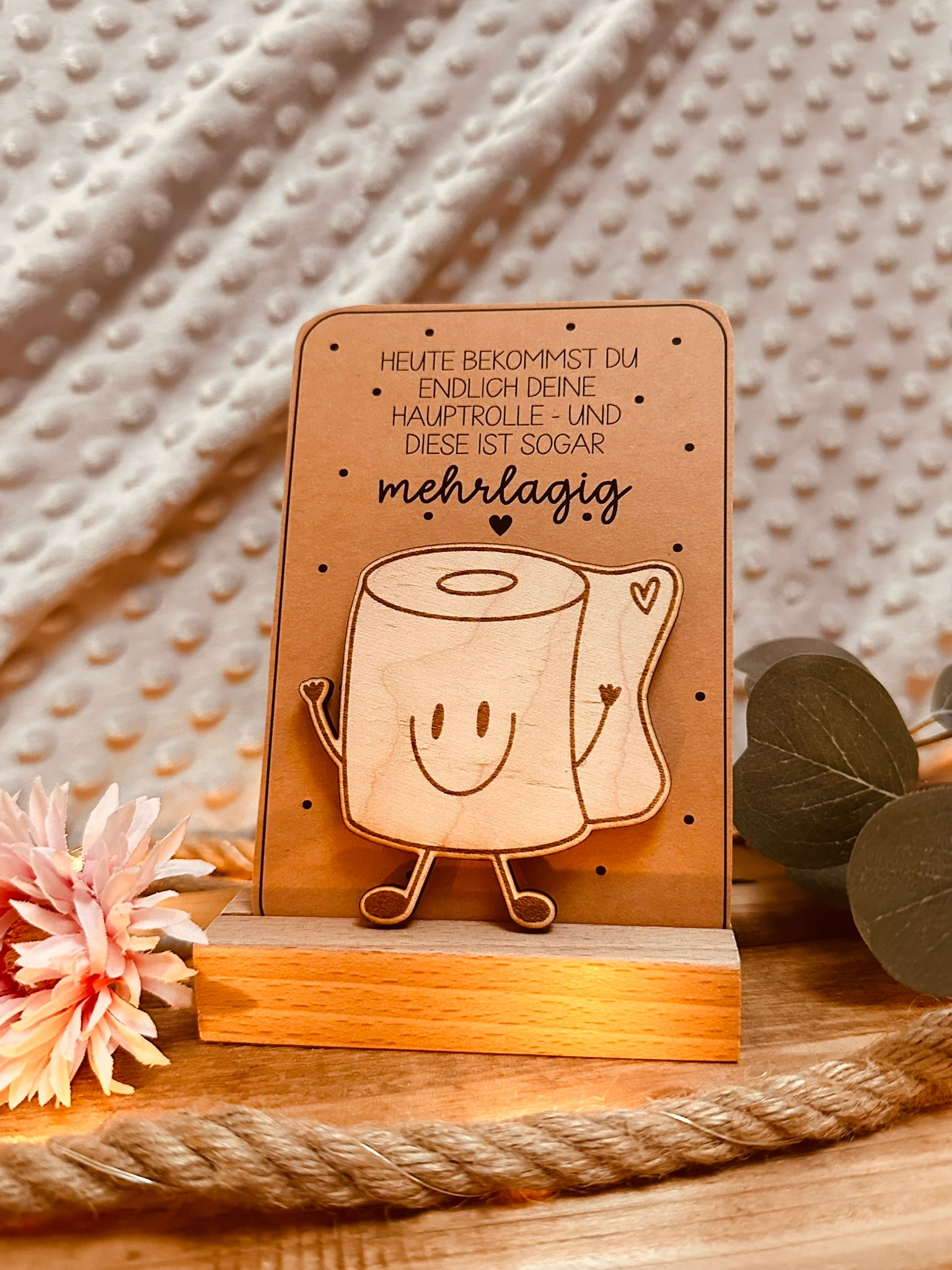 Glückwunschkarte "Hauptrolle"