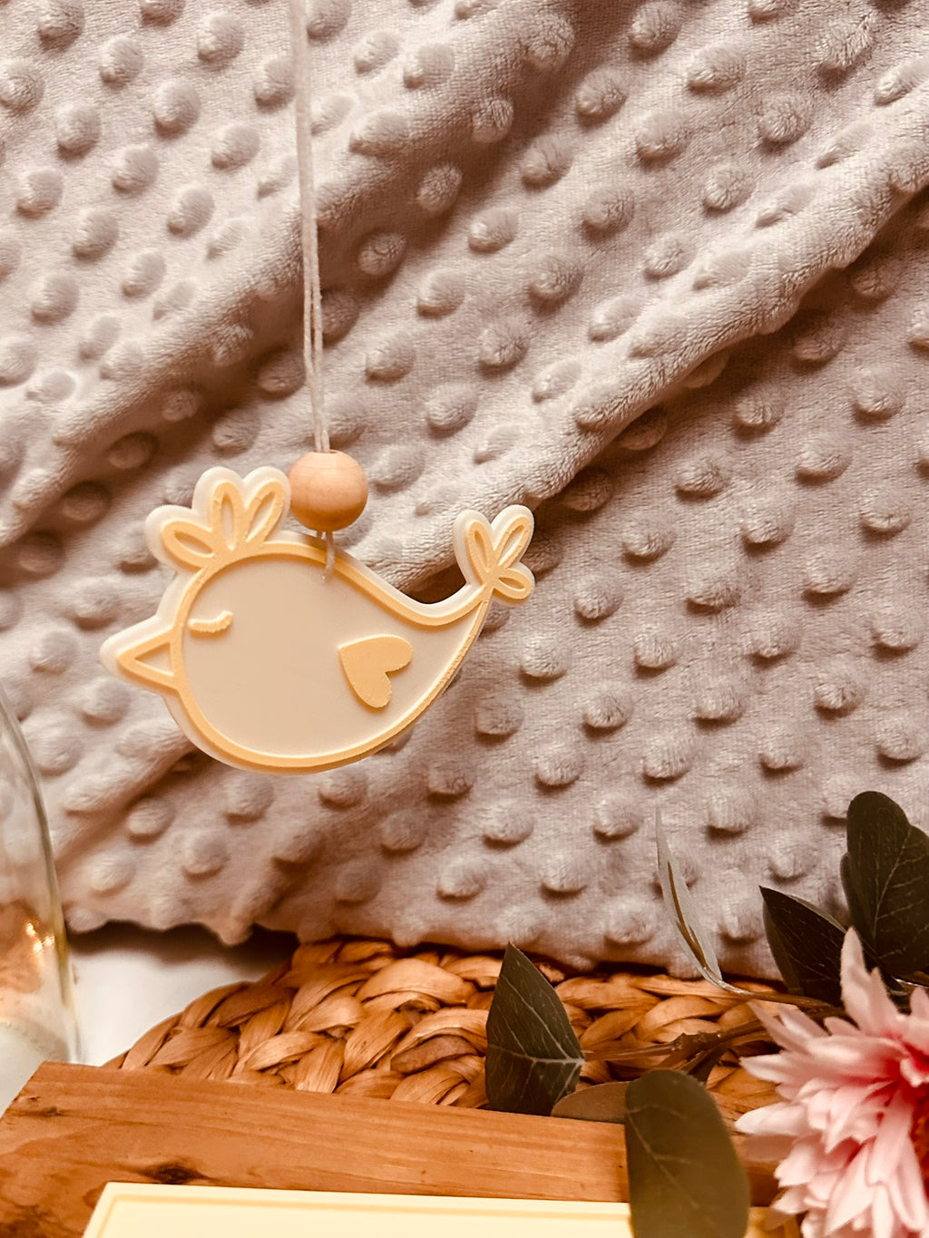 Vogelanhänger mit Geschenksverpackung