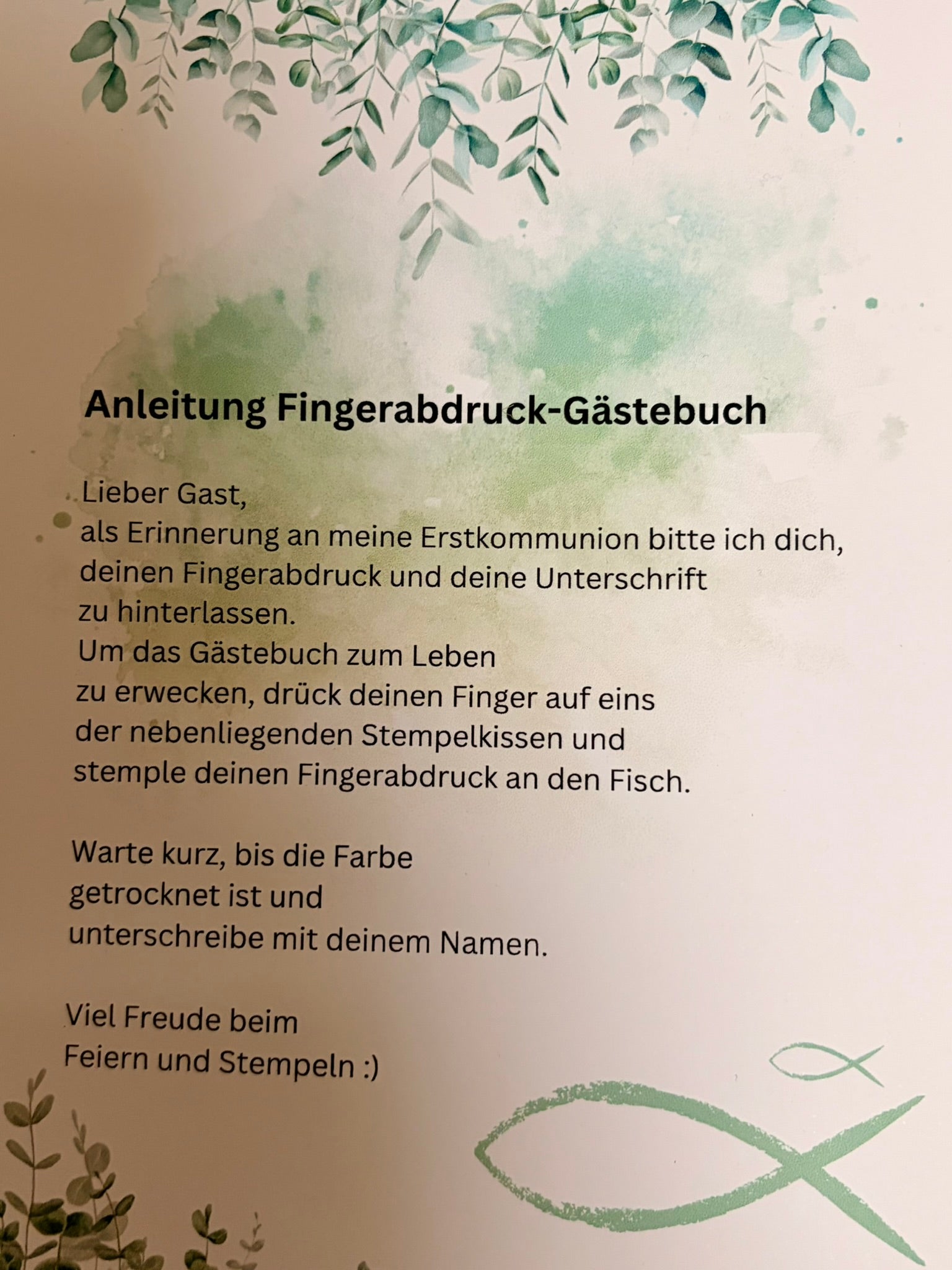 Geschenkset Gästebuch