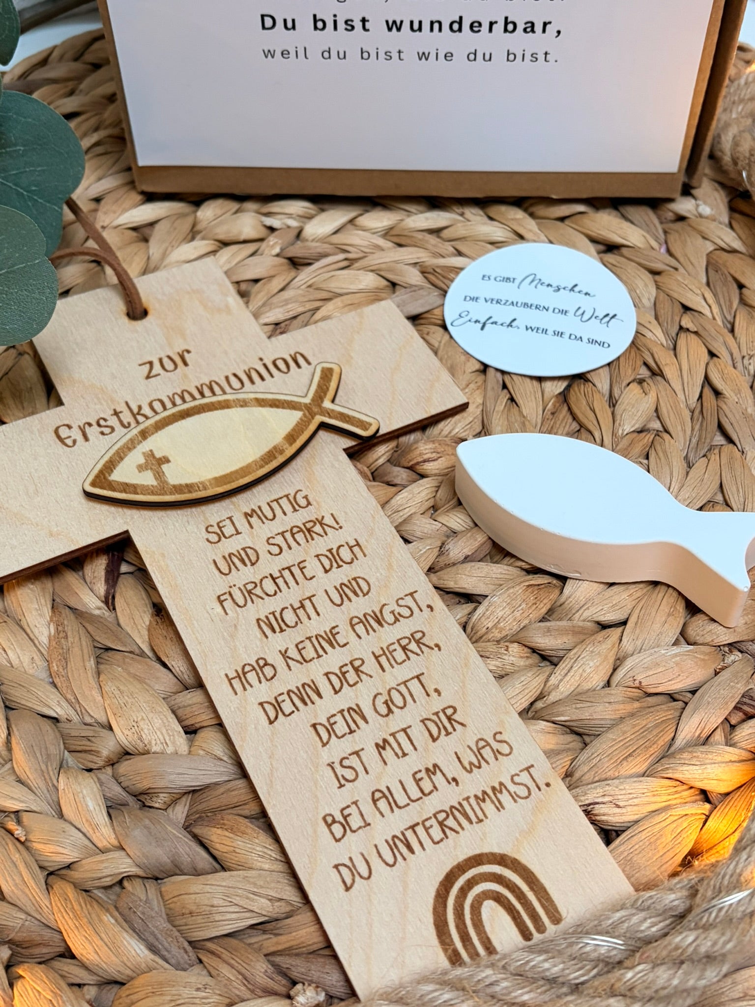 Geschenkset Holzkreuz