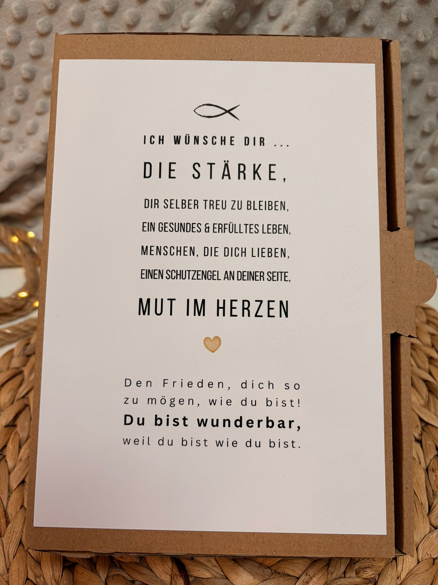 Geschenkset Holzkreuz