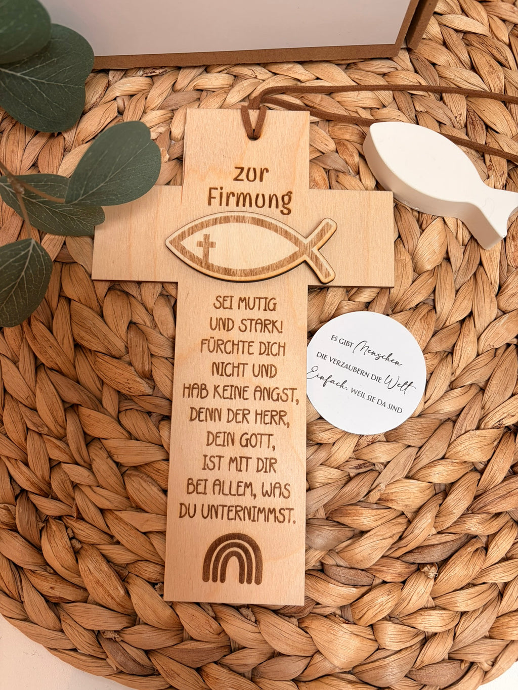 Geschenkset Holzkreuz