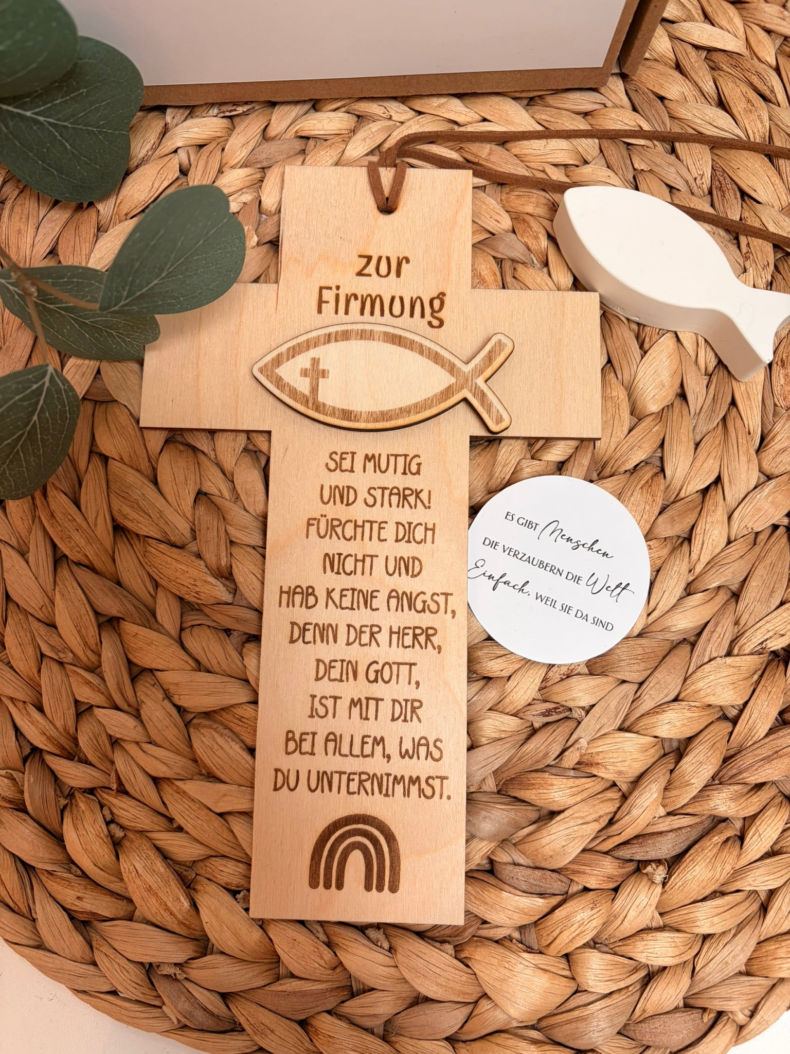 Geschenkset Holzkreuz