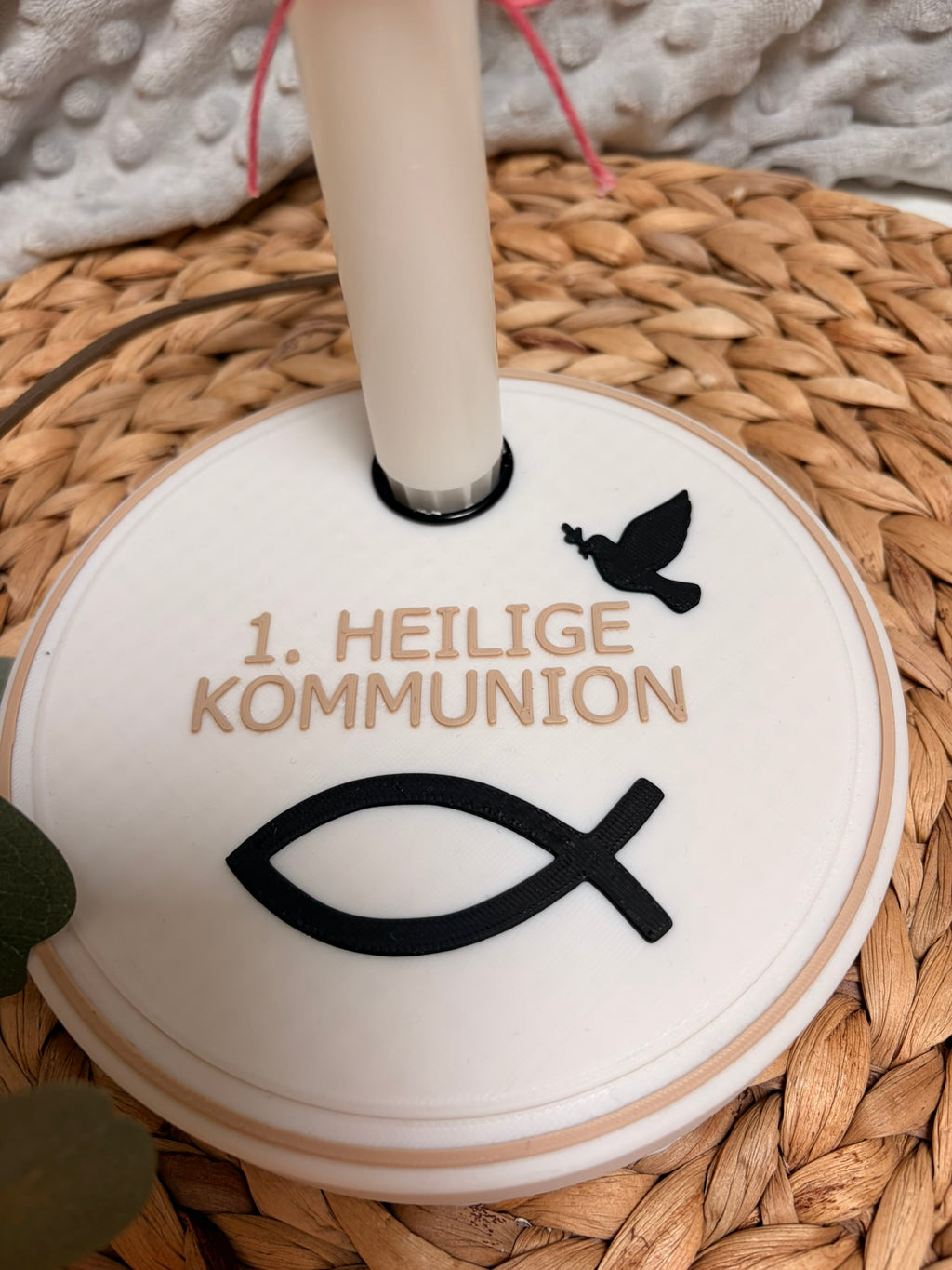 Kerzenteller Erstkommunion