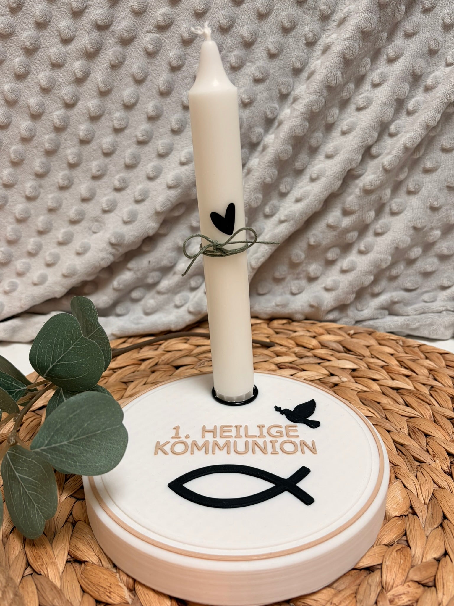 Kerzenteller Erstkommunion