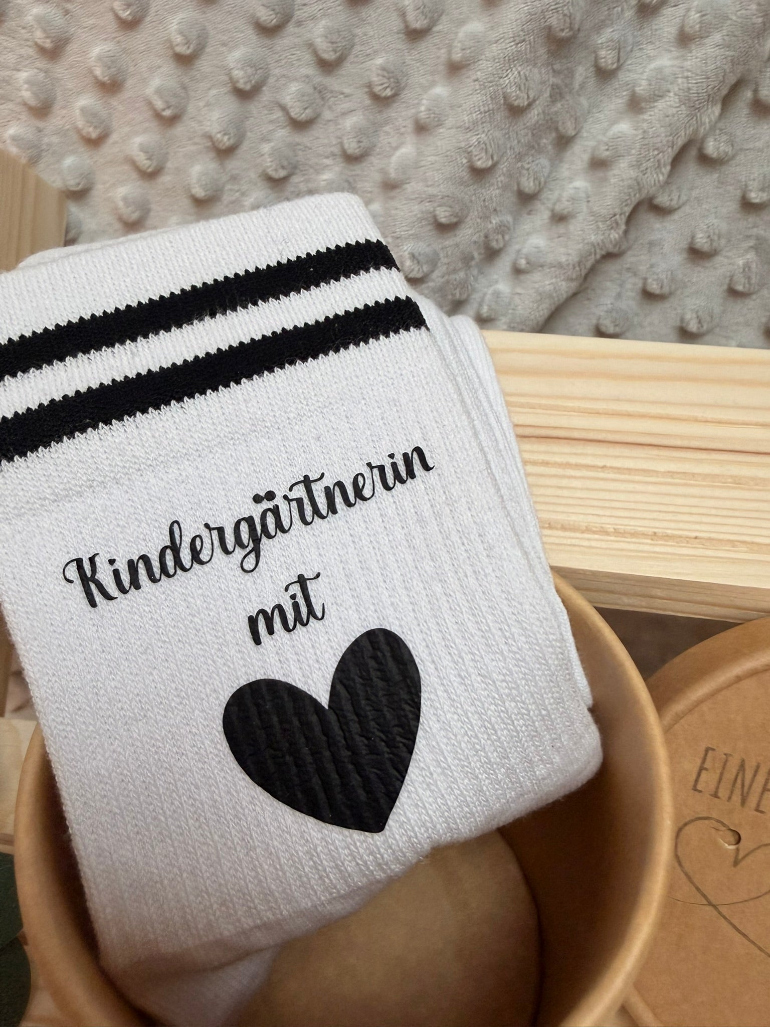 Socken in Geschenksverpackung