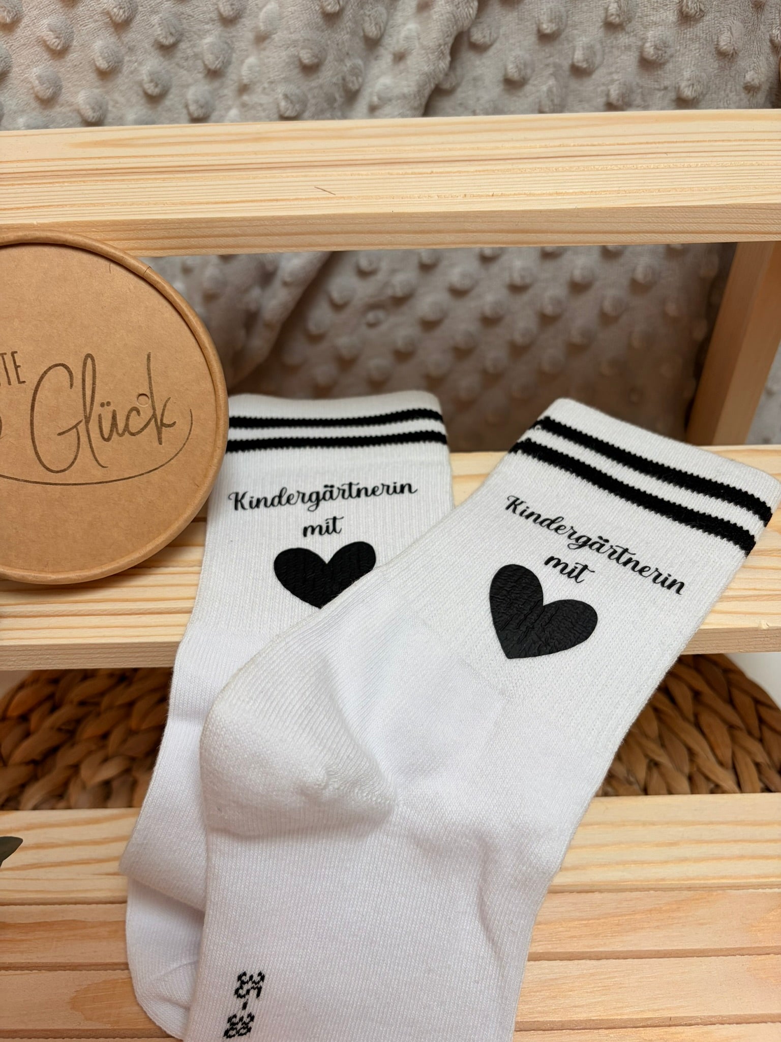 Socken in Geschenksverpackung