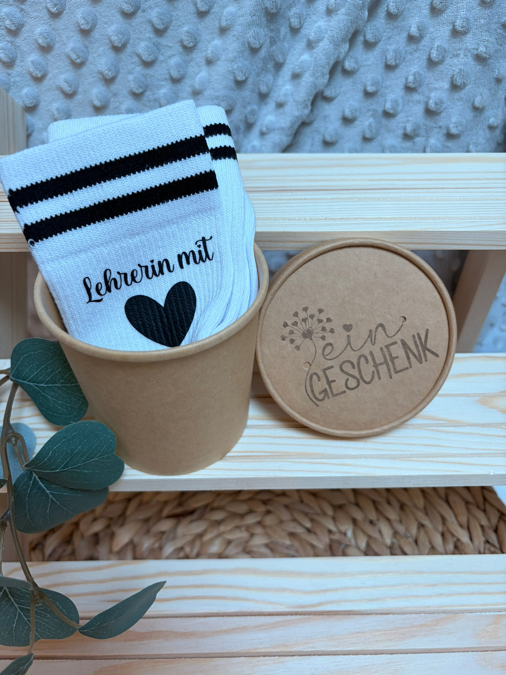 Socken in Geschenksverpackung