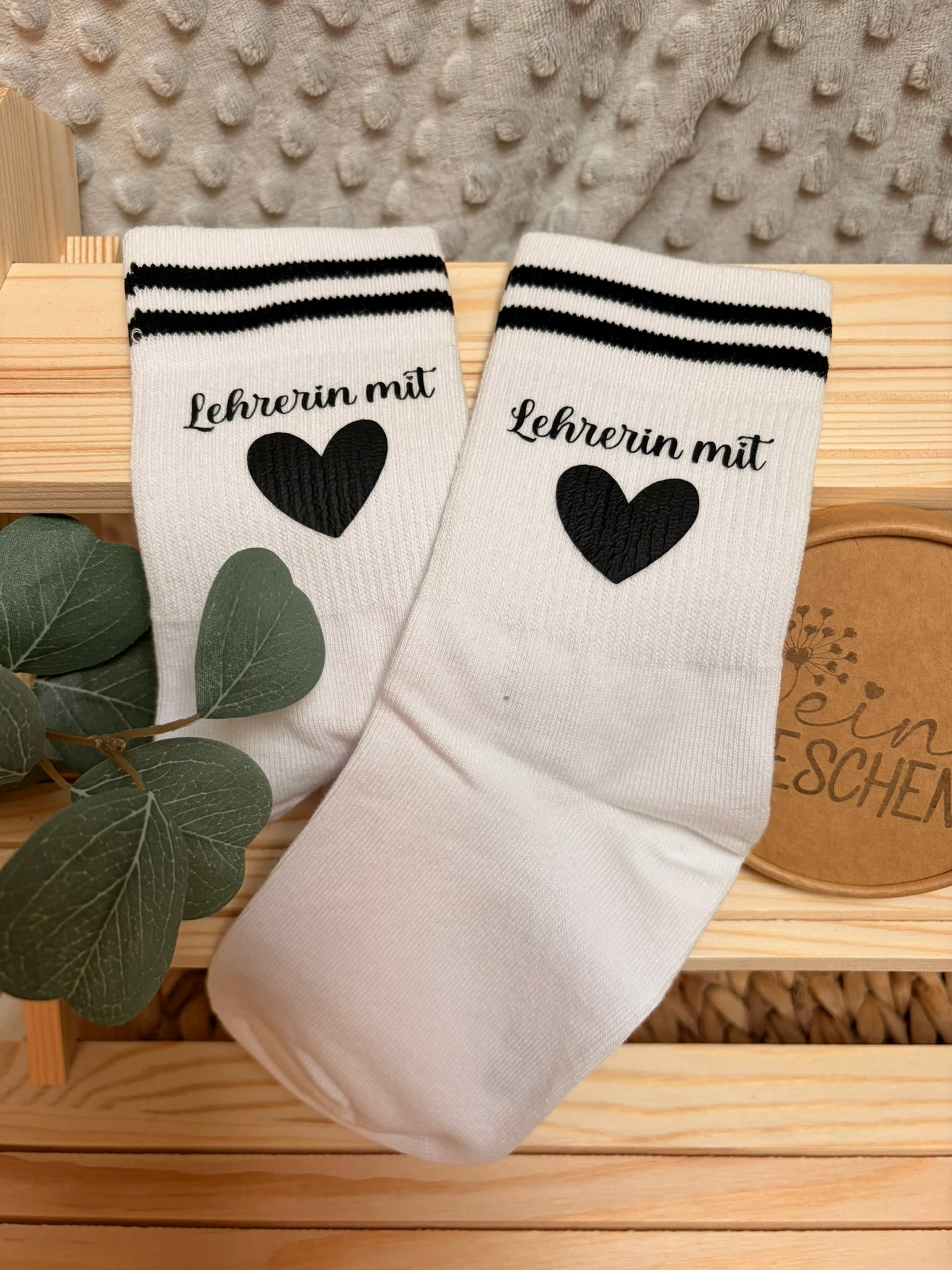 Socken in Geschenksverpackung