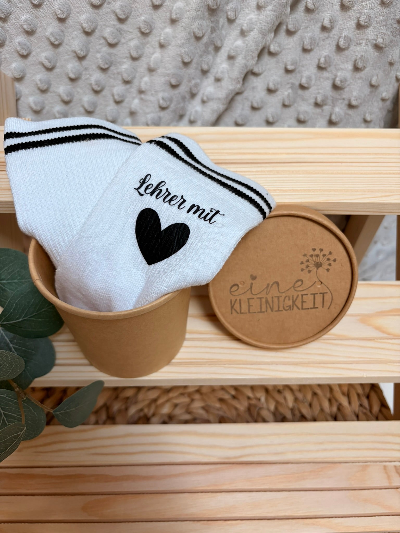 Socken in Geschenksverpackung