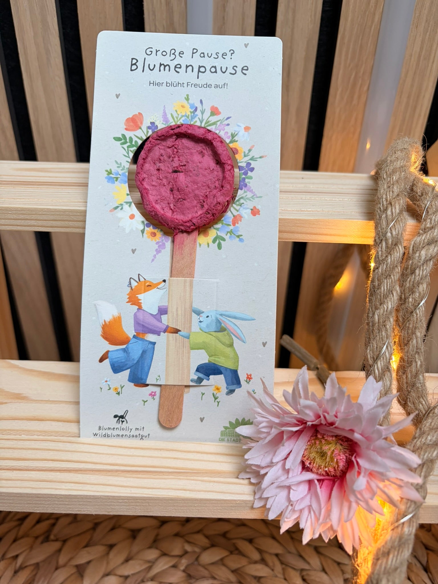 Große Pause - Blumenlolly