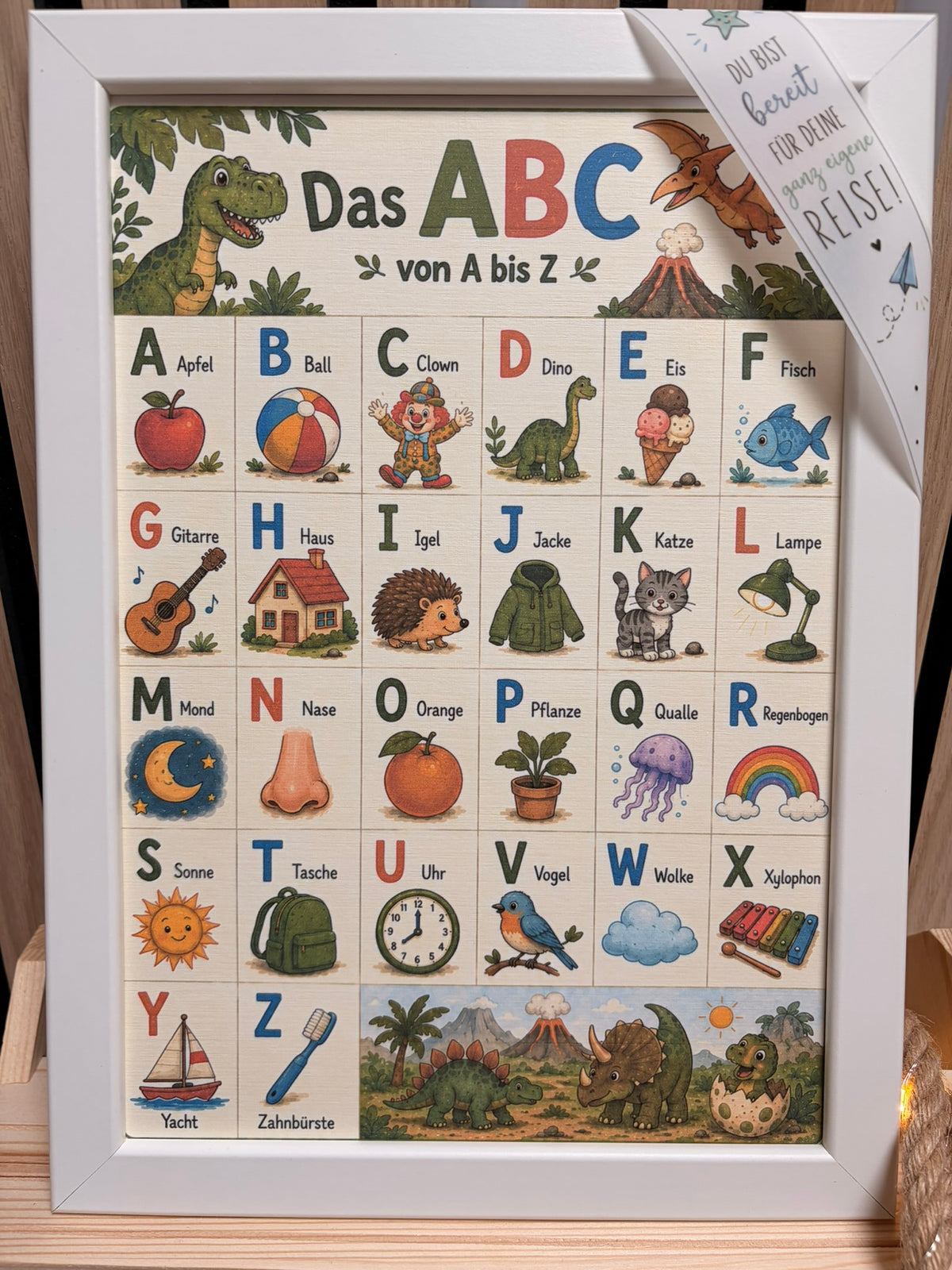 ABC Poster im Bilderrahmen