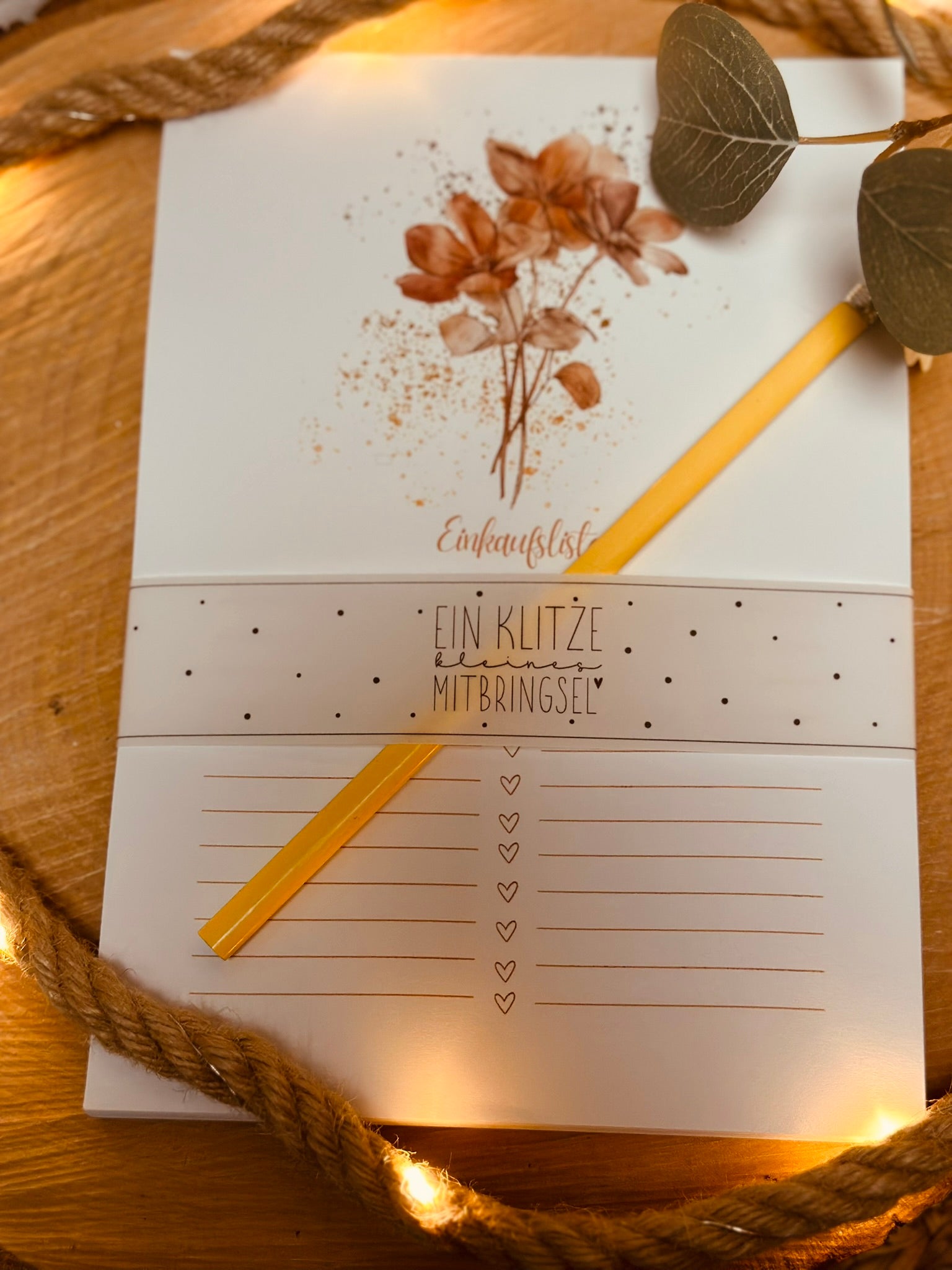 Notizblock Einkaufsliste