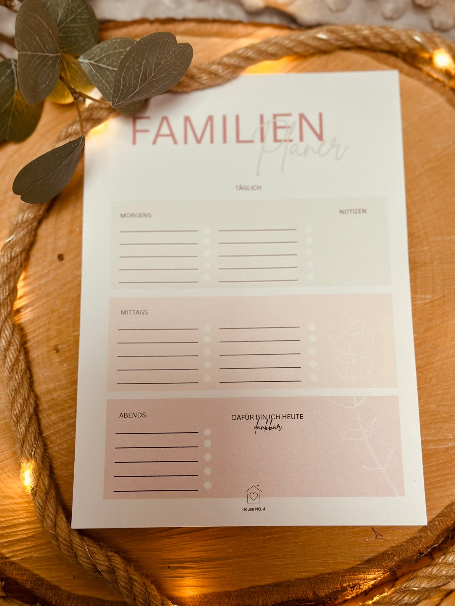 Notizblock Familienplaner