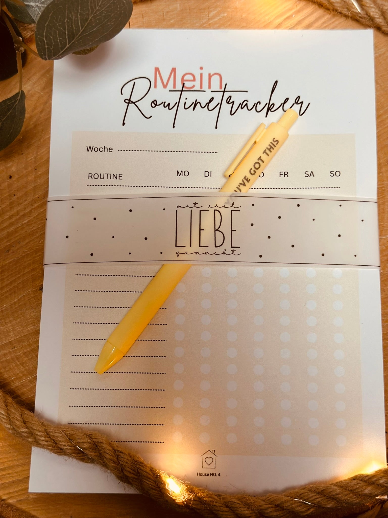 Notizblock Routinetracker