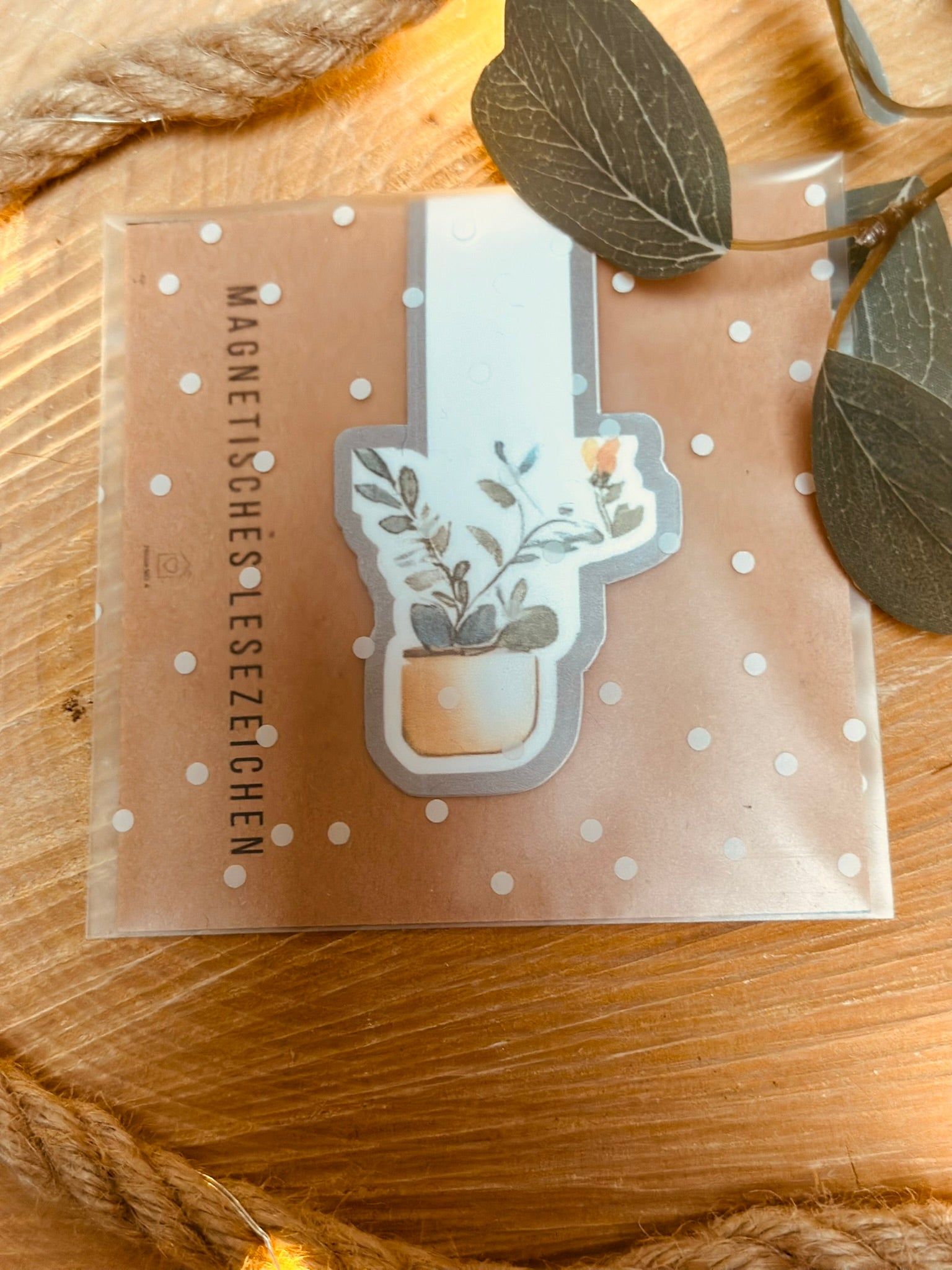 magnetisches Lesezeichen - Topfpflanze