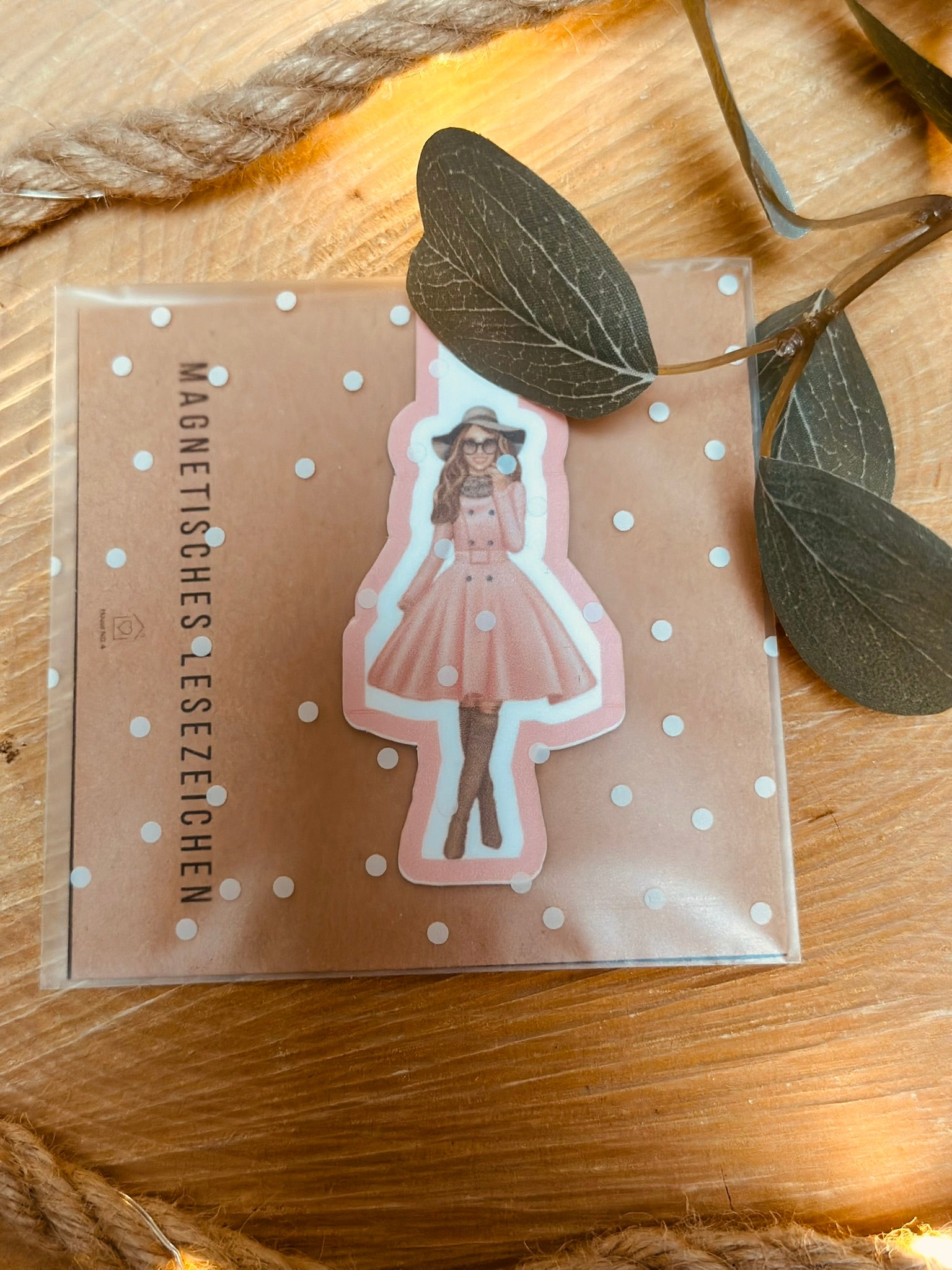 magnetisches Lesezeichen - Dame