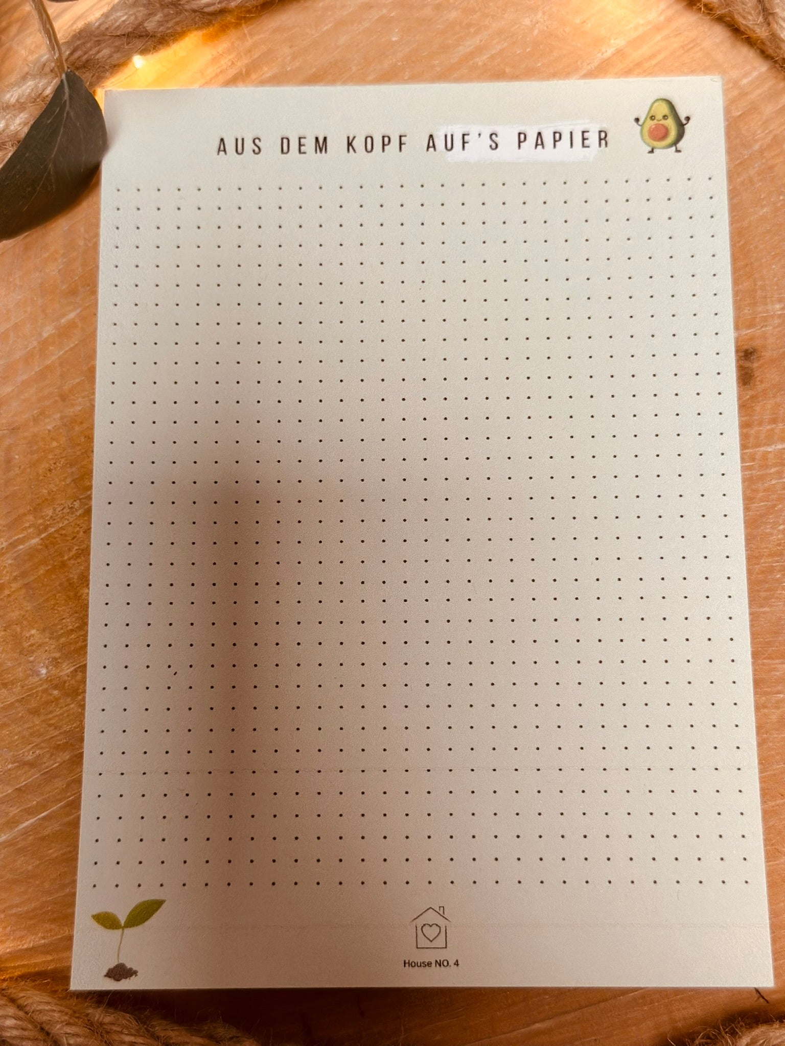 Notizblock - Aus dem Kopf auf's Papier