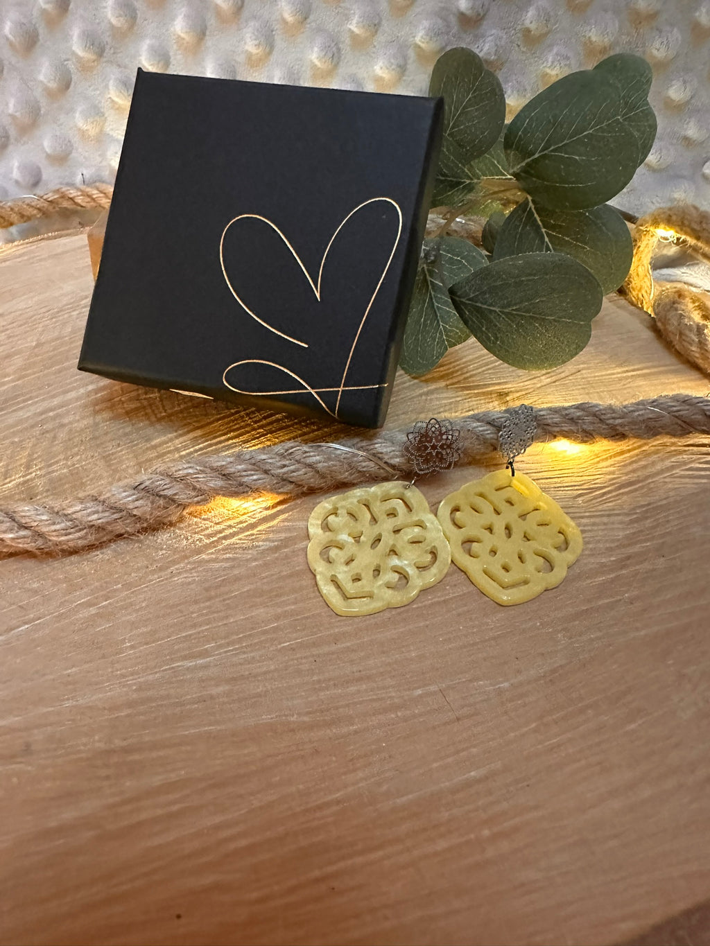 Statement Ohrringe, Sunshine Yellow