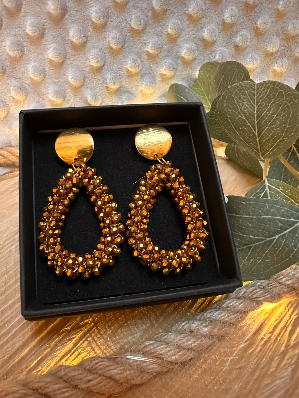 Facett Ohrringe, Gold