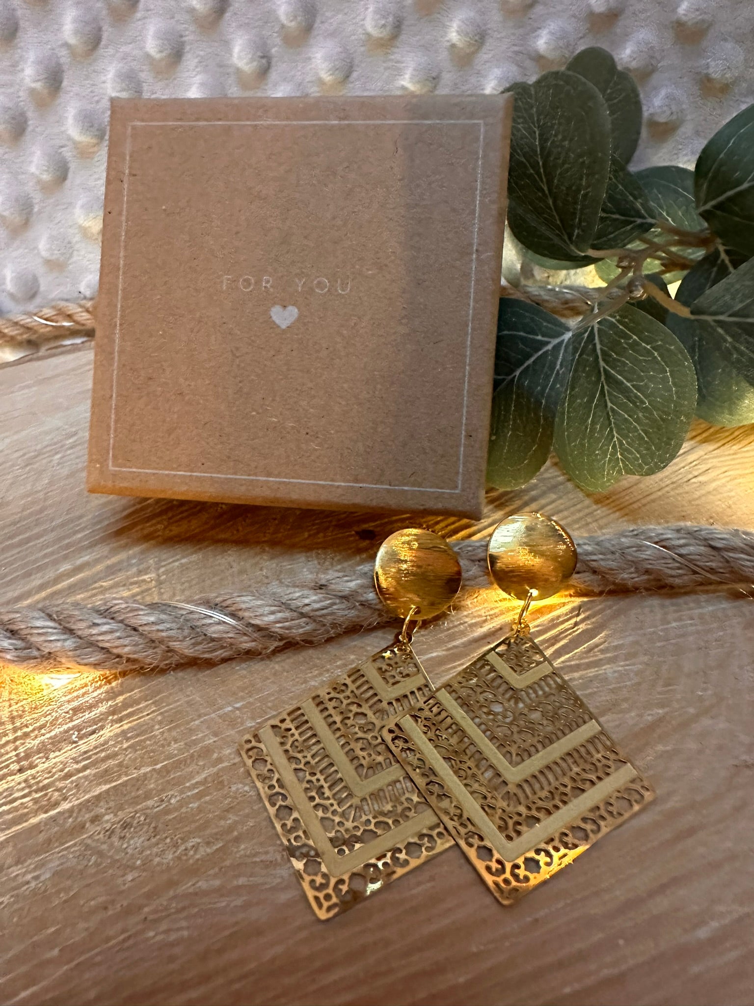 Bohemian Ohrringe, Gold