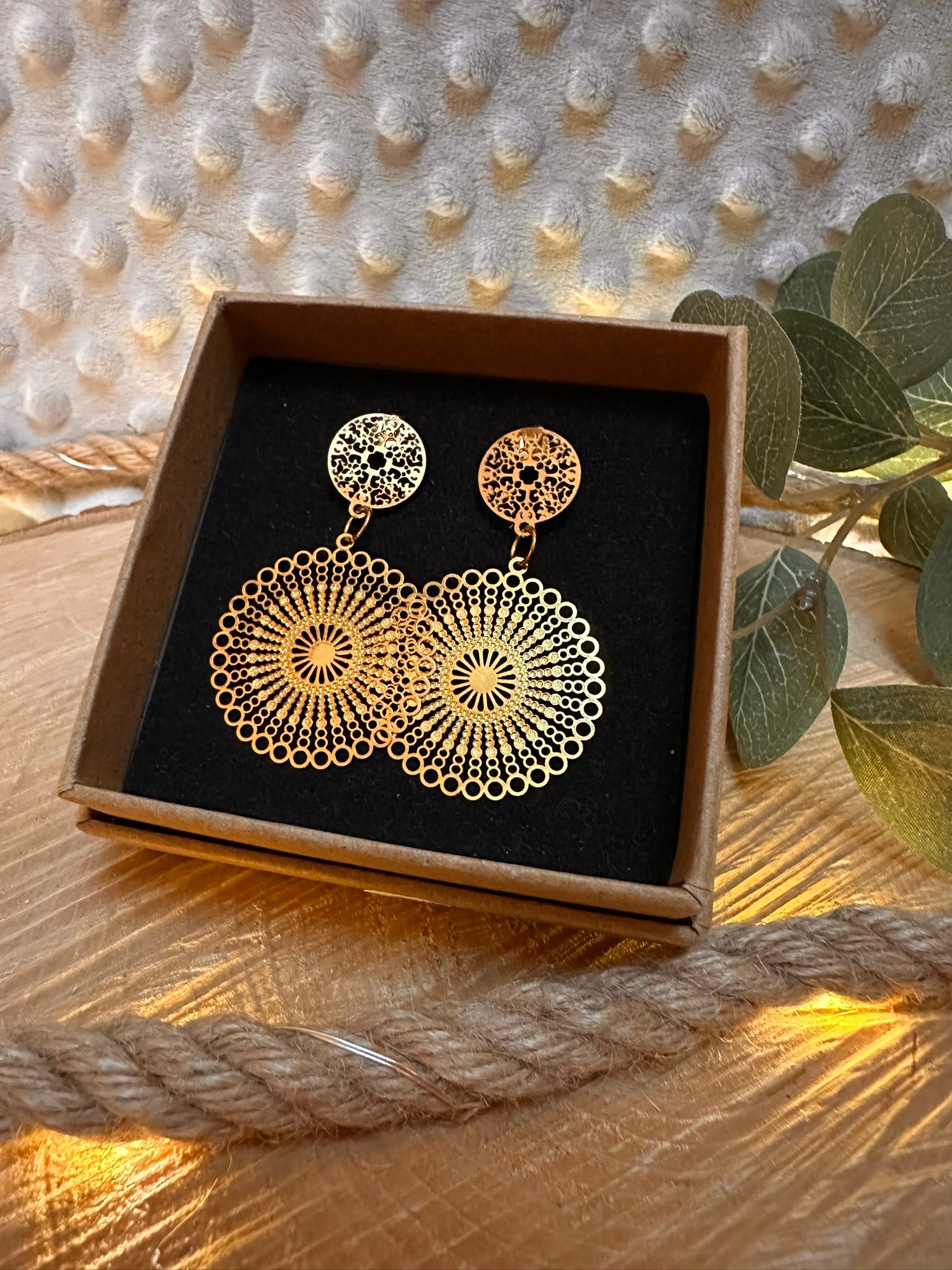Bohemian Ohrringe, Gold