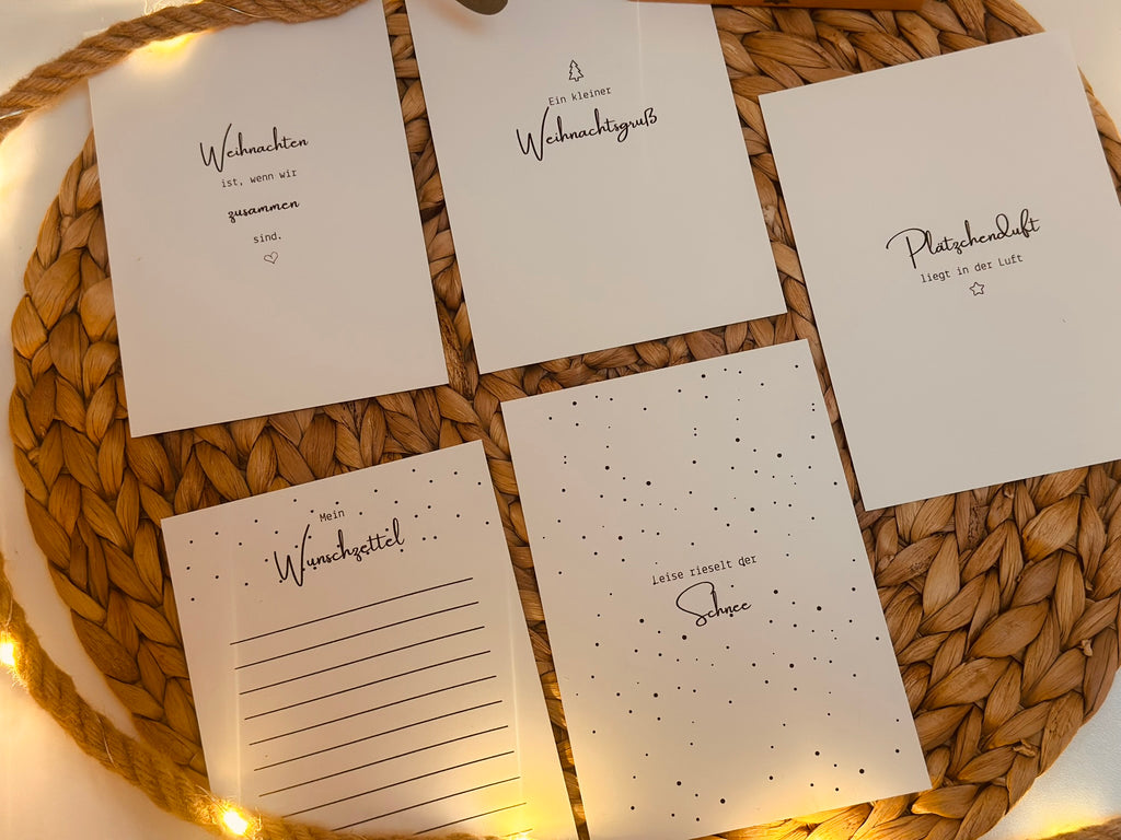 Weihnachtskarten Set
