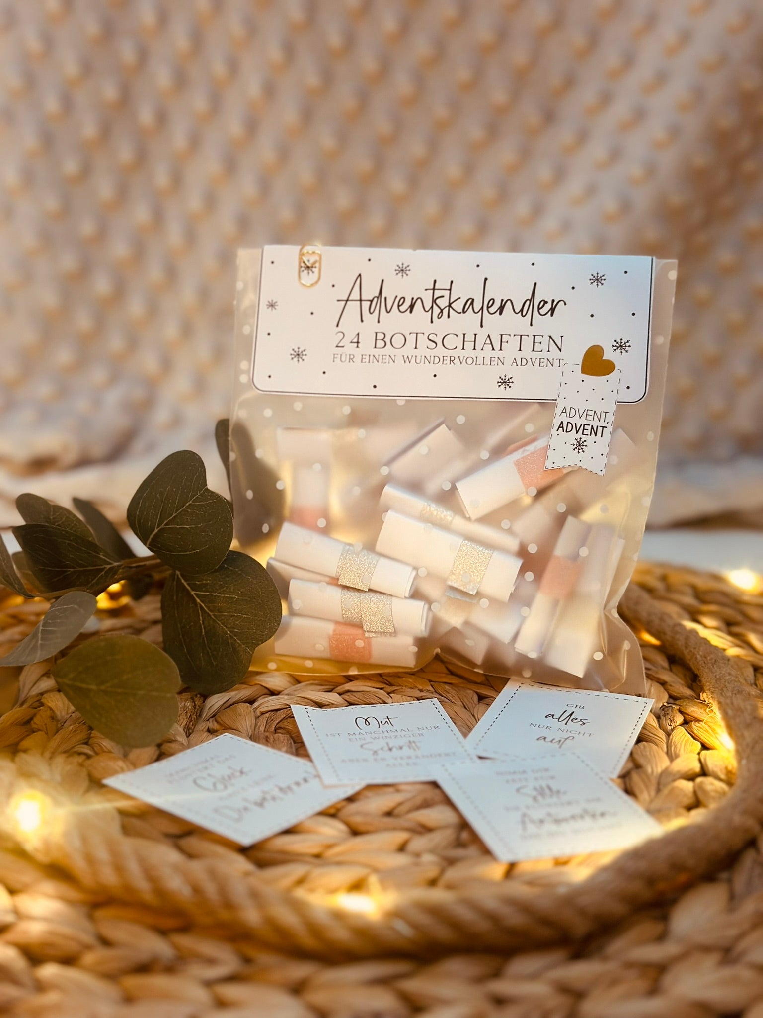 Adventskalender mit 24 Botschaften