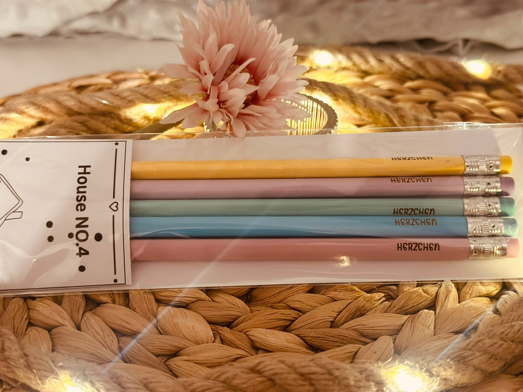 Bleistiftset "Herzchen"