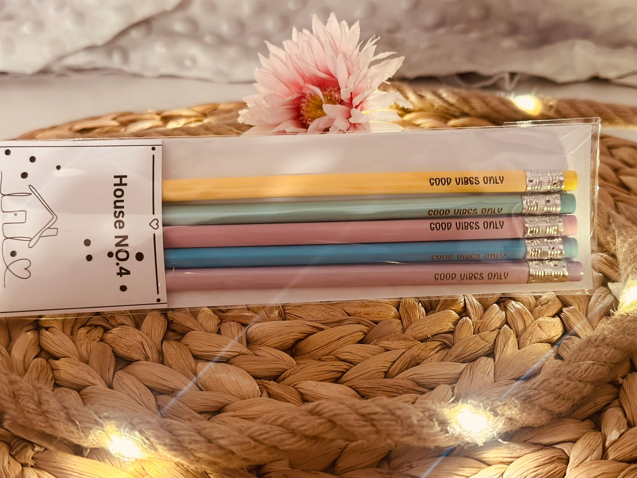 Bleistiftset "good vibes only"