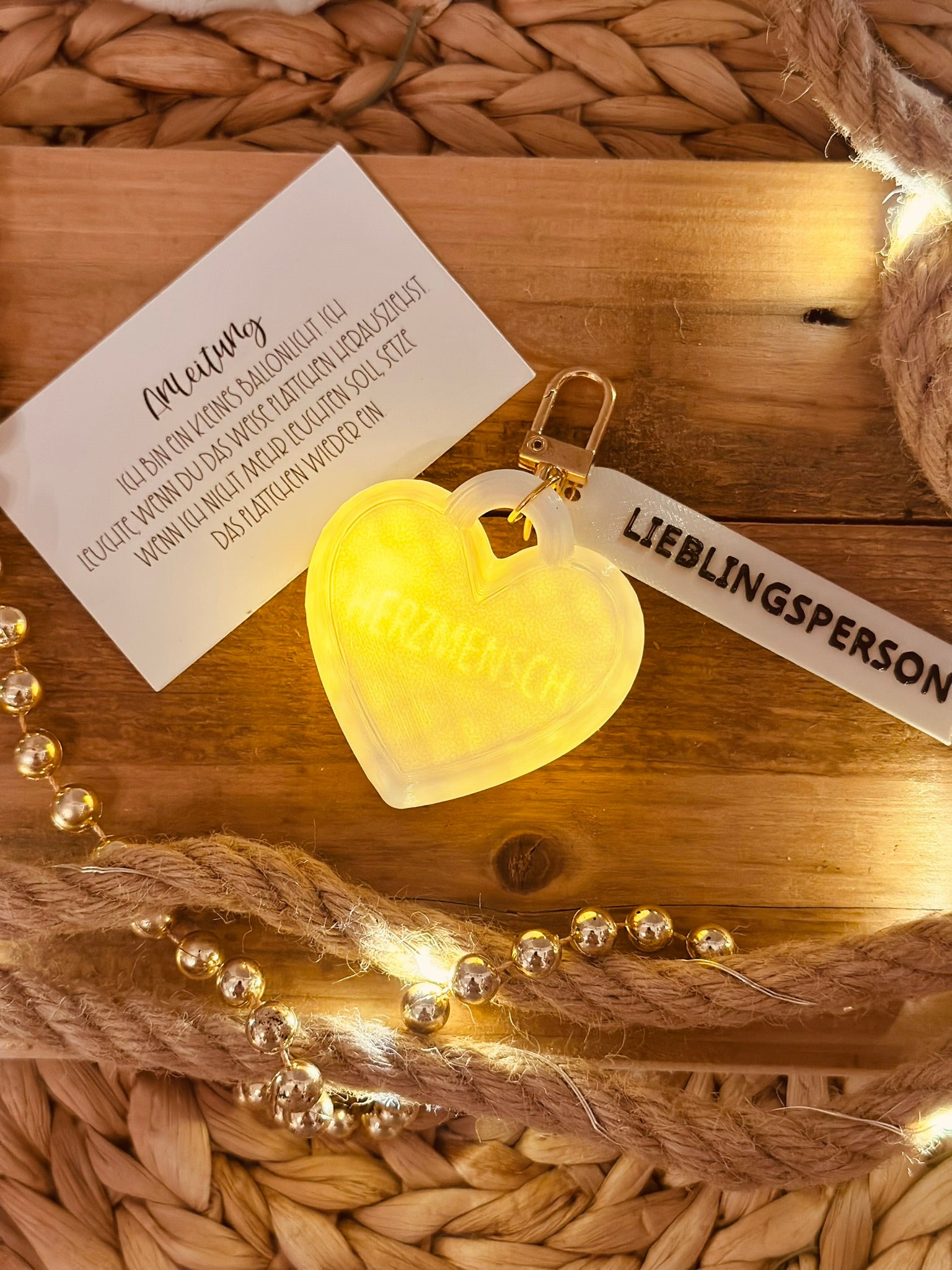 Schlüsselanhänger mit Licht