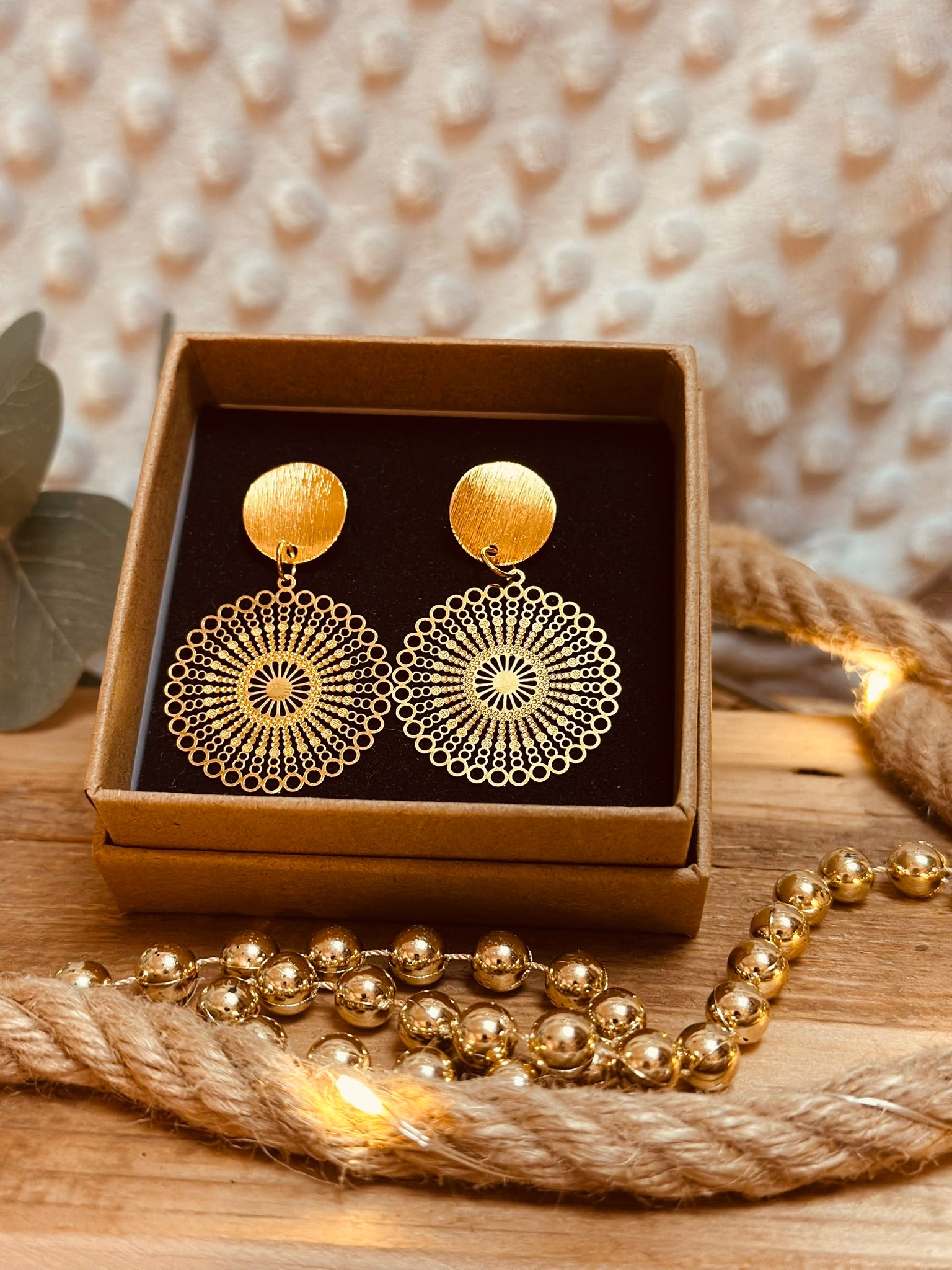 Bohemian Ohrringe, Gold