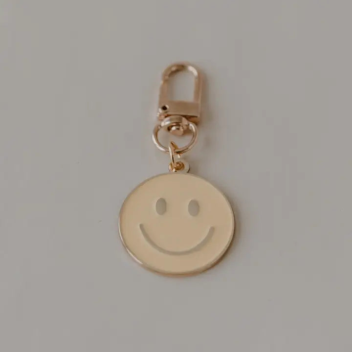 Schlüsselanhänger Smiley Gelb