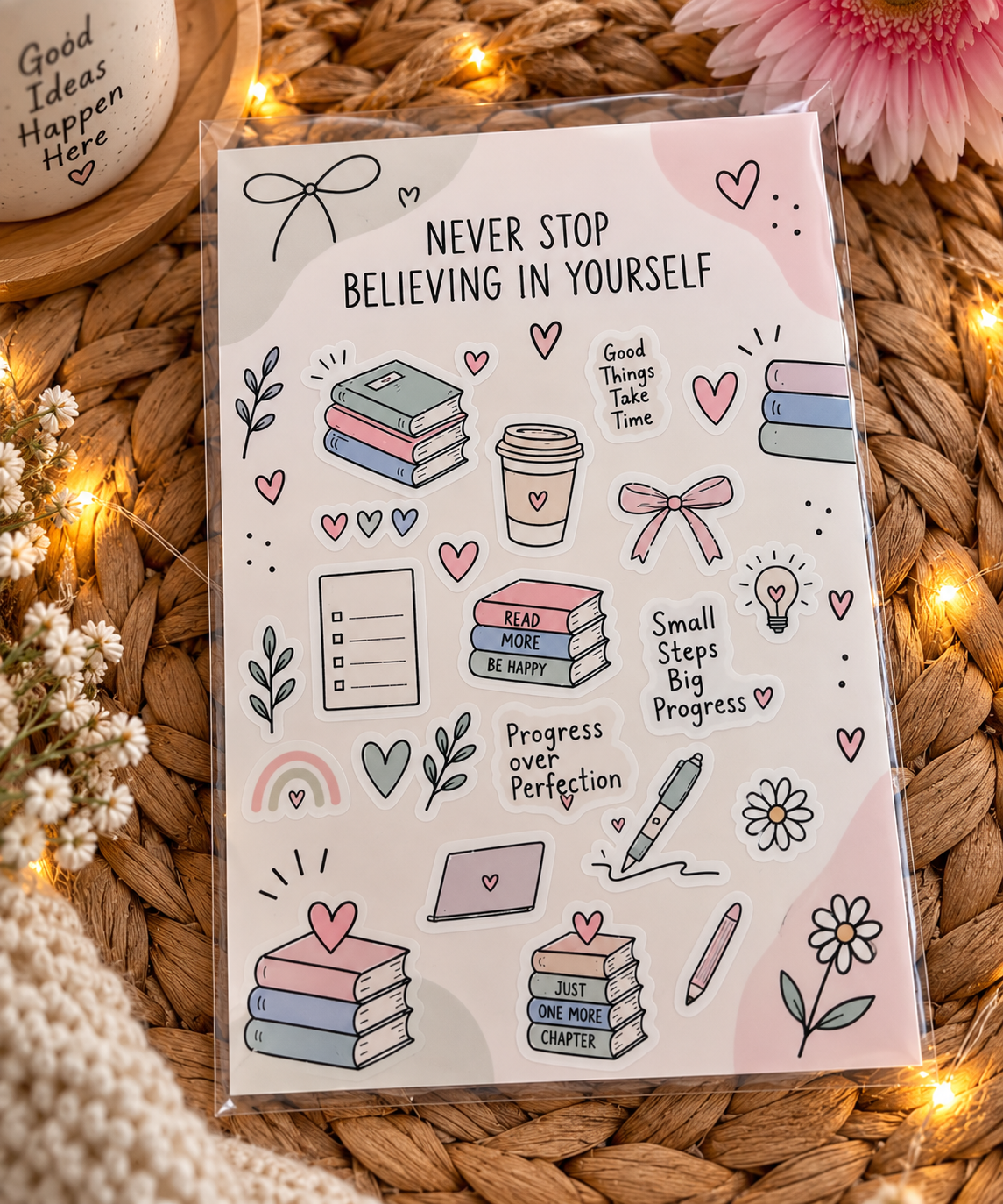 Stickerbogen - Never Stop