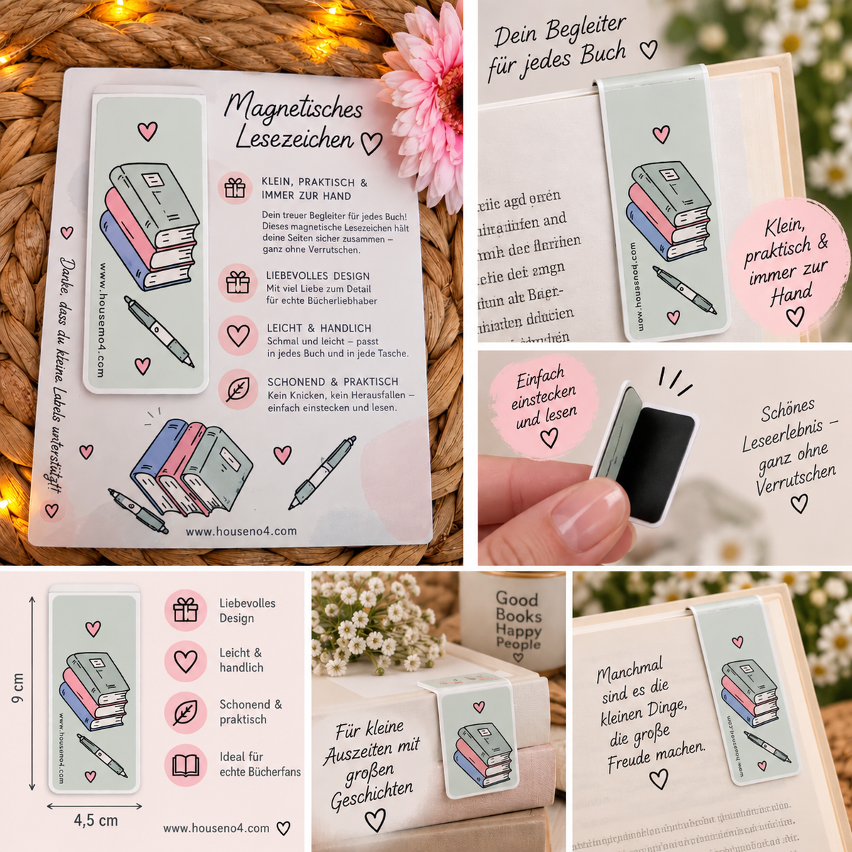 Magnetisches Lesezeichen – Never Stop